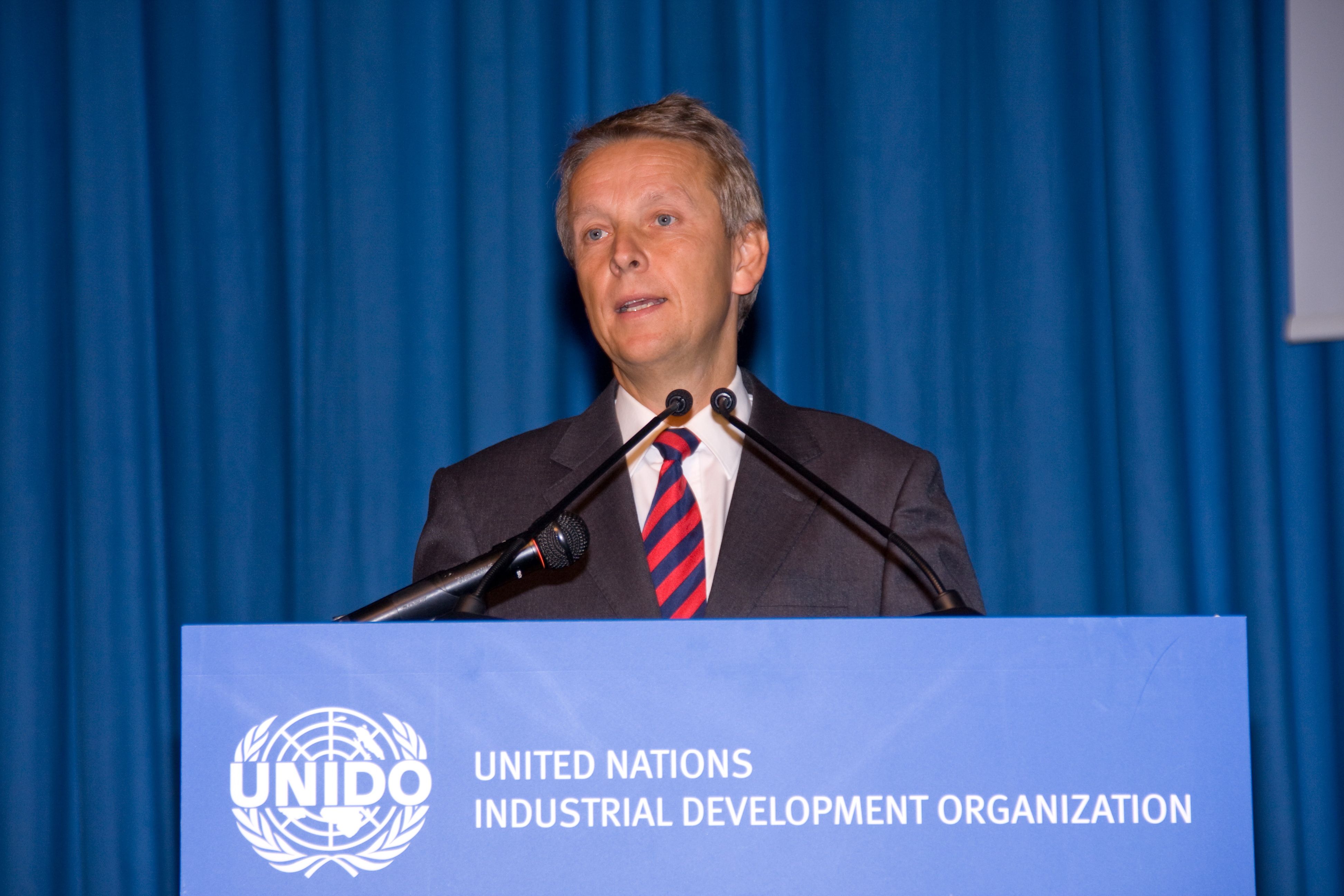 Bei der ERöffnungsrede der UNIDO-Konferenz in Wien (C) UNIDO Bei der ERöffnungsrede der UNIDO-Konferenz in Wien (C) UNIDO