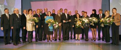 BSO-"Top-Sportverein" wurde der Leichtathletik-Club Sportunion "IGLA long life", "Top-Funktionäre" wurden Karl Weiß vom Faustball-Bund sowie bei den Damen Eva Worisch (Synchronschwimmen) und der Titel "Top-Frauen-Power" wurde Rena Eckart vom Badminton verliehen (C) BSO / Christian Singer