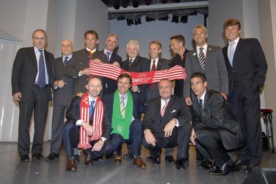 Große EURO-Gala in Rom mit Michael Konsel, György Garics, Alfons Haider, ÖFB-Vizepräsident Herbert Hübel und weiteren Vertretern aus Sport und Wirtschaft (C) Harald Pichler