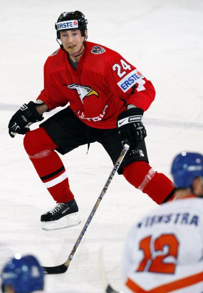 Neo-Österreicher Darcy Werenka bei der Eishockey - B-WM in Innsbruck (C) GEPA pictures / Andreas Pranter