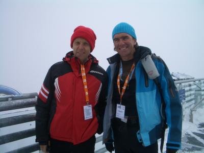 Mitorganistor Dr. Wolfgang Erhart, 4-facher Sieger Dreifach-Triathlon, beim "Dachstein Xtreme" (C) StS Sport