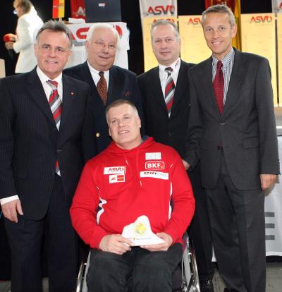 Meisterehrung 2007 des ASVÖ Burgenland mit Landeshauptmann Hans Niessl, ASVÖ Präsident Siegfried Robatscher, ASVÖ-Burgenland-Präsident Robert Zsifkovits und Georg Tischler (C) StS Sport