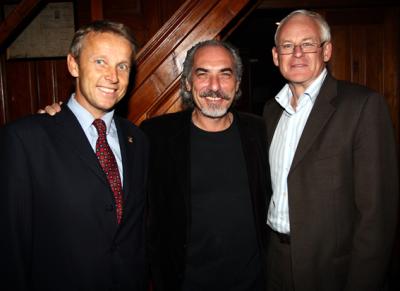 Bei der Feierstunde für den Jubilar Peter Kleinmann mit meinem Büroleiter Fritz Smoly (C) GEPA pictures/Walter Luger