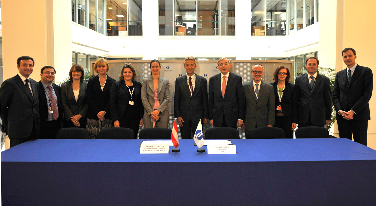 Die Delegationen aus Österreicher und von der EBRD (C) EBRD Die Delegationen aus Österreicher und von der EBRD (C) EBRD