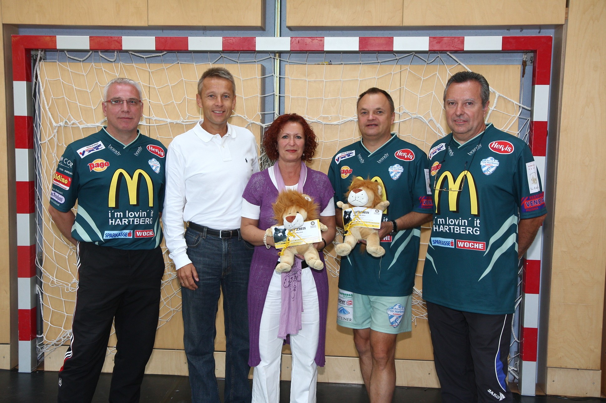 Mit den Camporganisatoren Franz Handler, Anton Winkler und Herbert Schweiger und der Geschäftsführerin der Tierwelt Herberstein Doris Wolkner-Steinberger (C) Büro StS