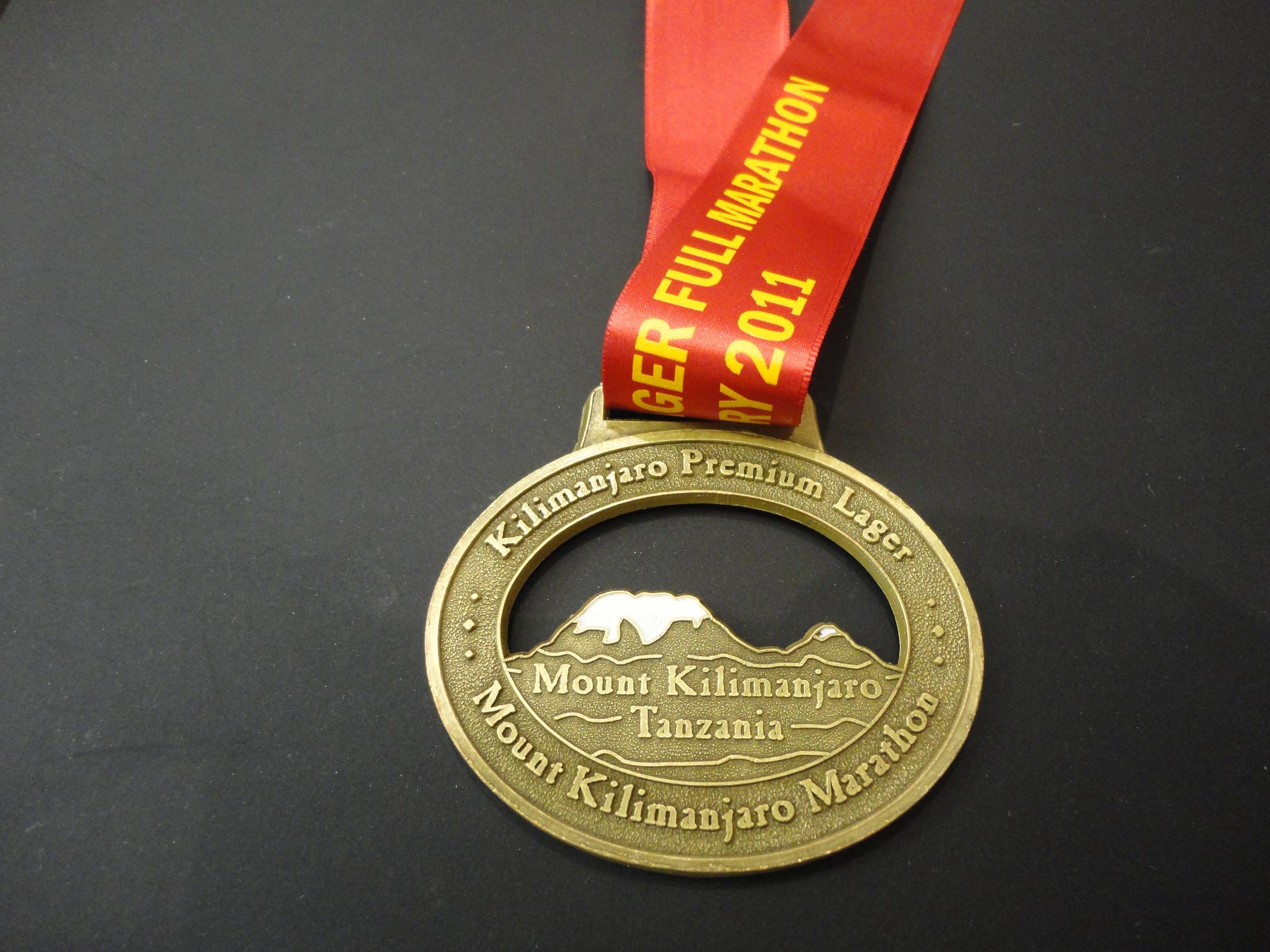 Die Medaille für die Marathonläufer (C) Privat