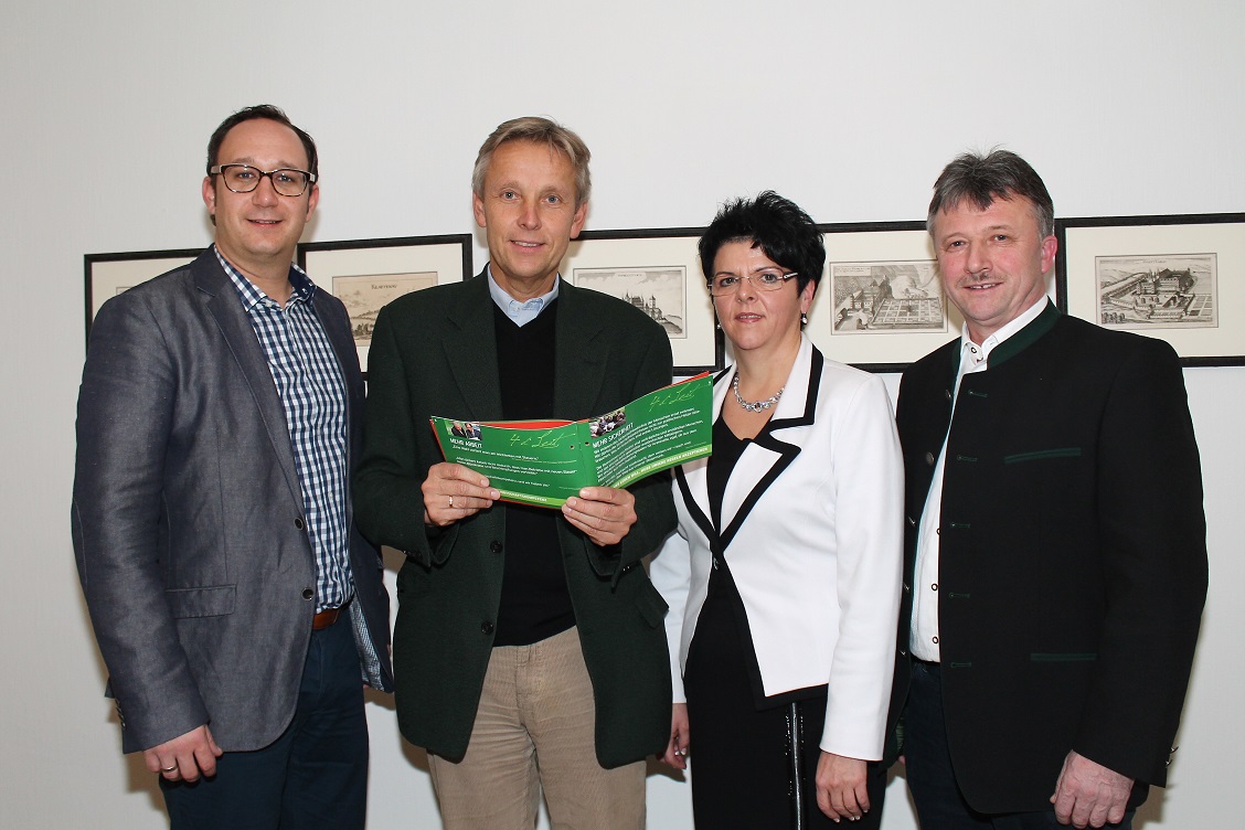 (c) BMEIA, NAbg. Jochen Pack, StS Reinhold Lopatka, LAbg. Waltraud Schwammer und LAbg. Hubert Lang.  Foto: Mayer